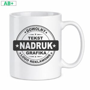 Kubki reklamowe 330 ml – biały, klasa AB+