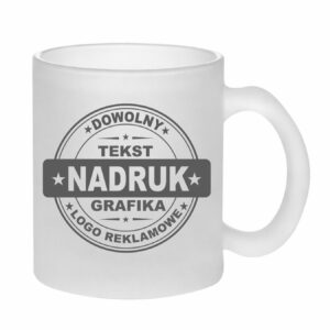 Kubki reklamowe szklane szronione – 330 ml