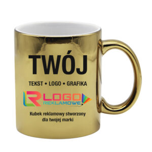 Kubki reklamowe złote – 330 ml
